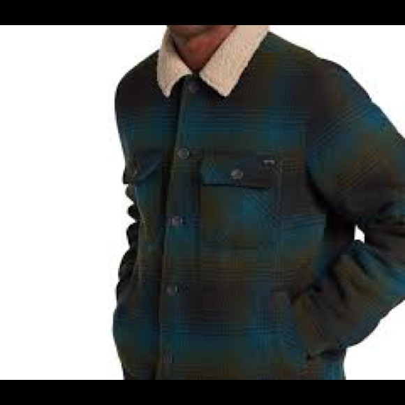 🔥Billabong Barlow Pattern Fleece Button-Up Shirt Jacket NWT - Picture 4 of 5